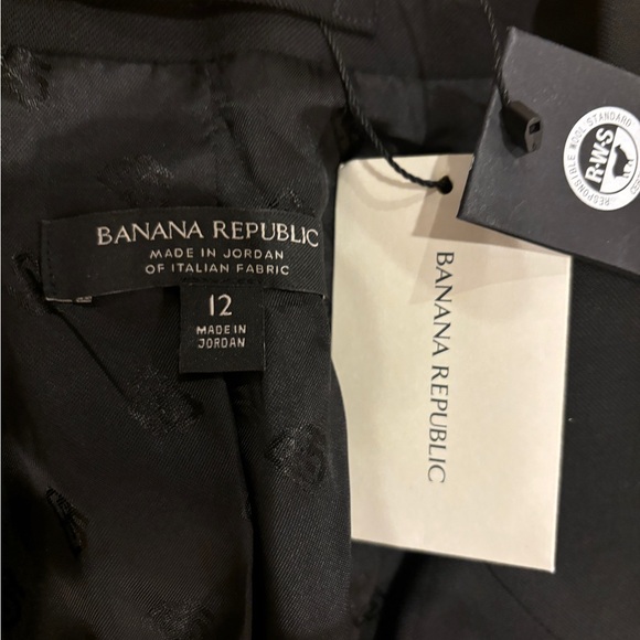 NWT - Banana Republic Black Siena Italian Wool Blazer - Size 12 - Picture 11 of 14